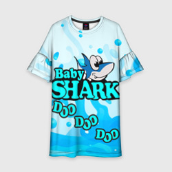 Детское платье 3D Baby Shark Doo-Doo-Doo