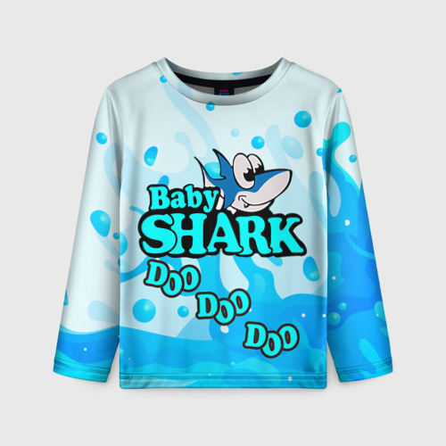 Детский лонгслив 3D Baby Shark Doo-Doo-Doo, цвет 3D печать