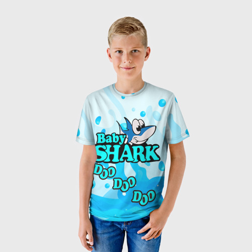 Детская футболка 3D Baby Shark Doo-Doo-Doo, цвет 3D печать - фото 3