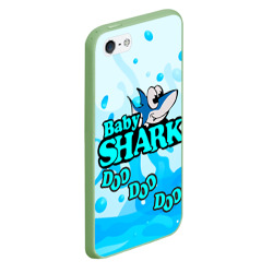 Чехол для iPhone 5/5S матовый Baby Shark Doo-Doo-Doo - фото 2