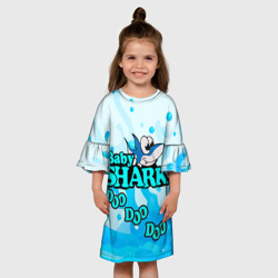 Детское платье 3D Baby Shark Doo-Doo-Doo - фото 2