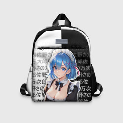 Детский рюкзак 3D Рем - re Zero - иероглифы