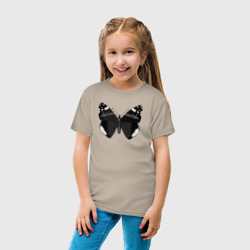 Детская футболка хлопок Черно-белая бабочка - фото 2