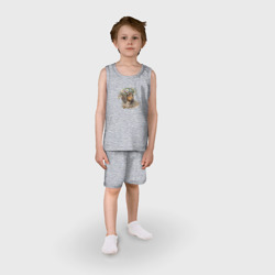 Детская пижама с шортами хлопок Весна в душе: такса длинношерстная - фото 2