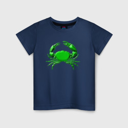 Детская футболка хлопок Зеленый краб