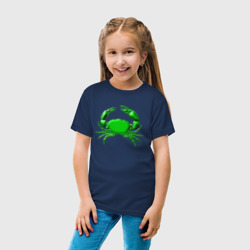 Детская футболка хлопок Зеленый краб - фото 2