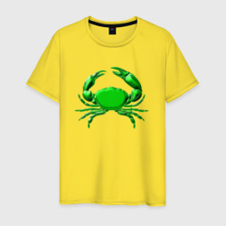 Мужская футболка хлопок Зеленый краб