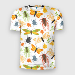 Мужская футболка 3D Slim Планета насекомых