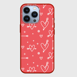 Чехол для iPhone 13 Pro Love arrow pattern