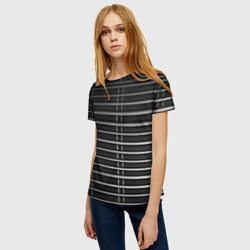 Женская футболка 3D Прямые линии - фото 2