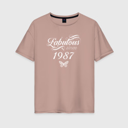 Женская футболка хлопок Oversize Fabulous since 1987