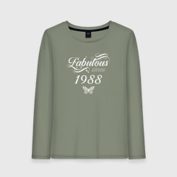 Женский лонгслив хлопок Fabulous since 1988