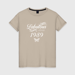Fabulous since 1989 – Женская футболка хлопок с принтом купить со скидкой в -20%
