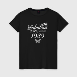 Женская футболка хлопок Fabulous since 1989