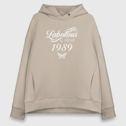 Женское худи Oversize хлопок Fabulous since 1989