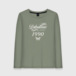 Женский лонгслив хлопок Fabulous since 1990