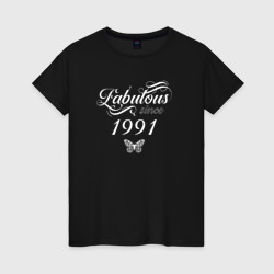 Женская футболка хлопок Fabulous since 1991