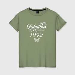 Женская футболка хлопок Fabulous since 1992