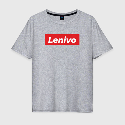 Мужская футболка хлопок Oversize с принтом Лениво, вид спереди #2