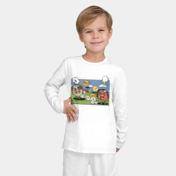Детская пижама с лонгсливом хлопок Поле боя Chicken gun - фото 2
