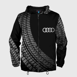 Мужская ветровка 3D Audi tire tracks