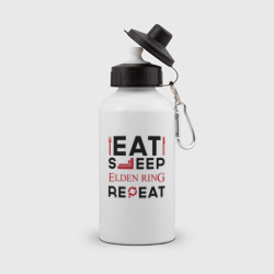 Бутылка спортивная Надпись: eat sleep Elden Ring repeat