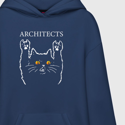 Худи SuperOversize хлопок Architects rock cat - фото 3