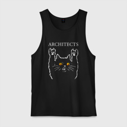 Мужская майка хлопок Architects rock cat