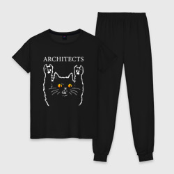 Женская пижама хлопок Architects rock cat