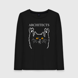 Женский лонгслив хлопок Architects rock cat