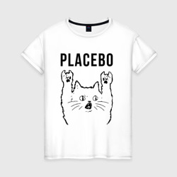 Женская футболка хлопок Placebo - rock cat