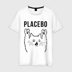 Мужская футболка хлопок Placebo - rock cat