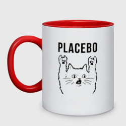 Кружка двухцветная Placebo - rock cat