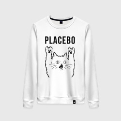 Женский свитшот хлопок Placebo - rock cat