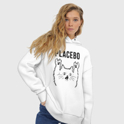 Женское худи Oversize хлопок Placebo - rock cat - фото 2