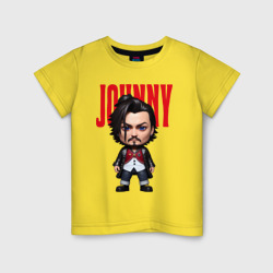 Детская футболка хлопок Johnny Depp - cool dude - pop art