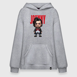 Худи SuperOversize хлопок Johnny Depp - cool dude - pop art