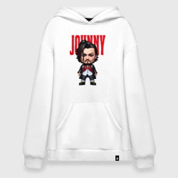 Худи SuperOversize хлопок Johnny Depp - cool dude - pop art