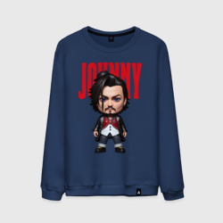 Мужской свитшот хлопок Johnny Depp - cool dude - pop art