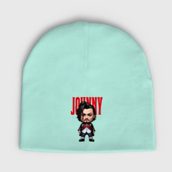 Детская шапка демисезонная Johnny Depp - cool dude - pop art