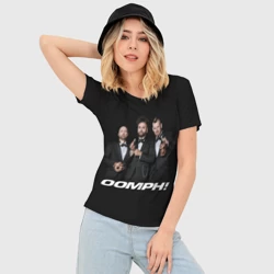 Женская футболка 3D Slim Oomph band - фото 2