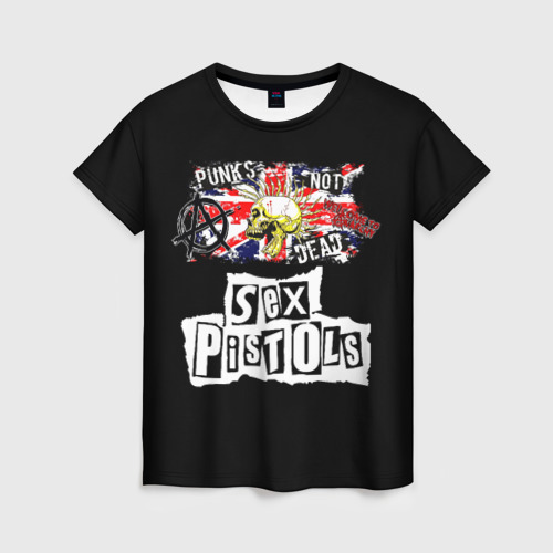 Женская футболка 3D Sex Pistols - punks not dead, цвет 3D печать