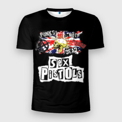 Мужская футболка 3D Slim Sex Pistols - punks not dead