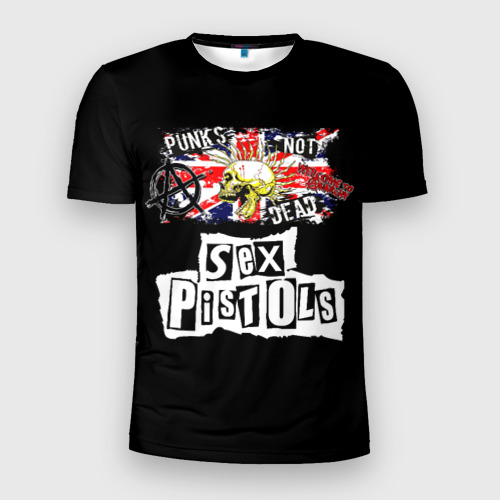 Мужская футболка 3D Slim Sex Pistols - punks not dead, цвет 3D печать