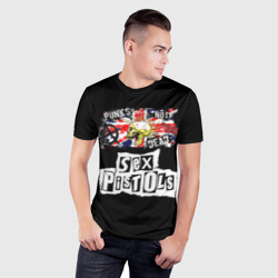 Мужская футболка 3D Slim Sex Pistols - punks not dead - фото 2