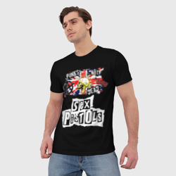 Мужская футболка 3D Sex Pistols - punks not dead - фото 2