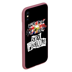 Чехол для iPhone XS Max матовый Sex Pistols - punks not dead - фото 2