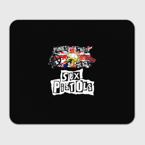 Прямоугольный коврик для мышки Sex Pistols - punks not dead