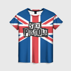 Женская футболка 3D Sex Pistols - панк рок
