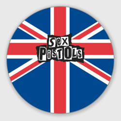 Круглый коврик для мышки Sex Pistols - панк рок